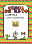 3 Activities This unit also contains Spanish activities on numbers