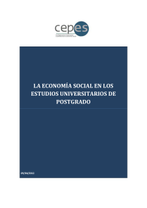 la economía social en los estudios universitarios de