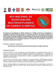 El Programa de Investigación en Cambio Climático de la UNAM, la