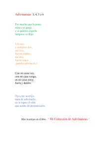 Adivinanzas 3,4,5 y 6 página WEB