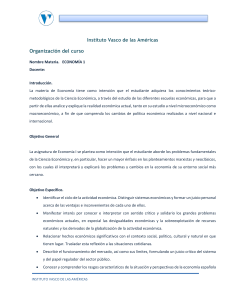 Economia 1 - IVAM – Instituto Vasco de las Americas