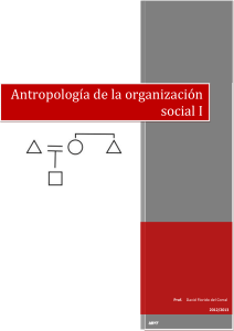 Antropología de la organización social I
