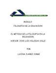 MODULO: FILOSOFIA DE LA EDUCACION EL METODO DE LA