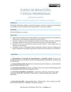 curso de redacción y estilo profesional