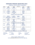 horario primer semestre 2015