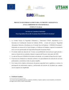 PROYECTO SEGURIDAD ALIMENTARIA, NUTRICI&Oacute;N Y