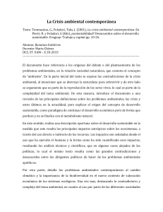 ResenÌƒa La Crisis ambiental contemporaÌ nea. Jhonatan Gutierrez