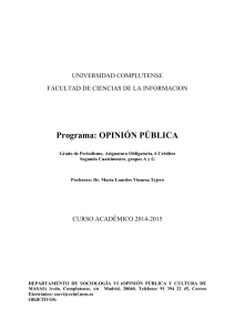 Programa - Universidad Complutense de Madrid