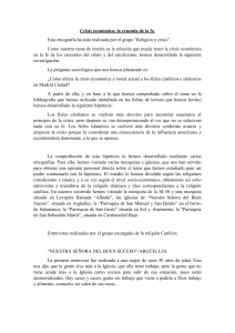 Crisis económica: la cruzada de la fe. Esta etnografía ha sido