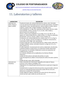 11 laboratorios y talleres