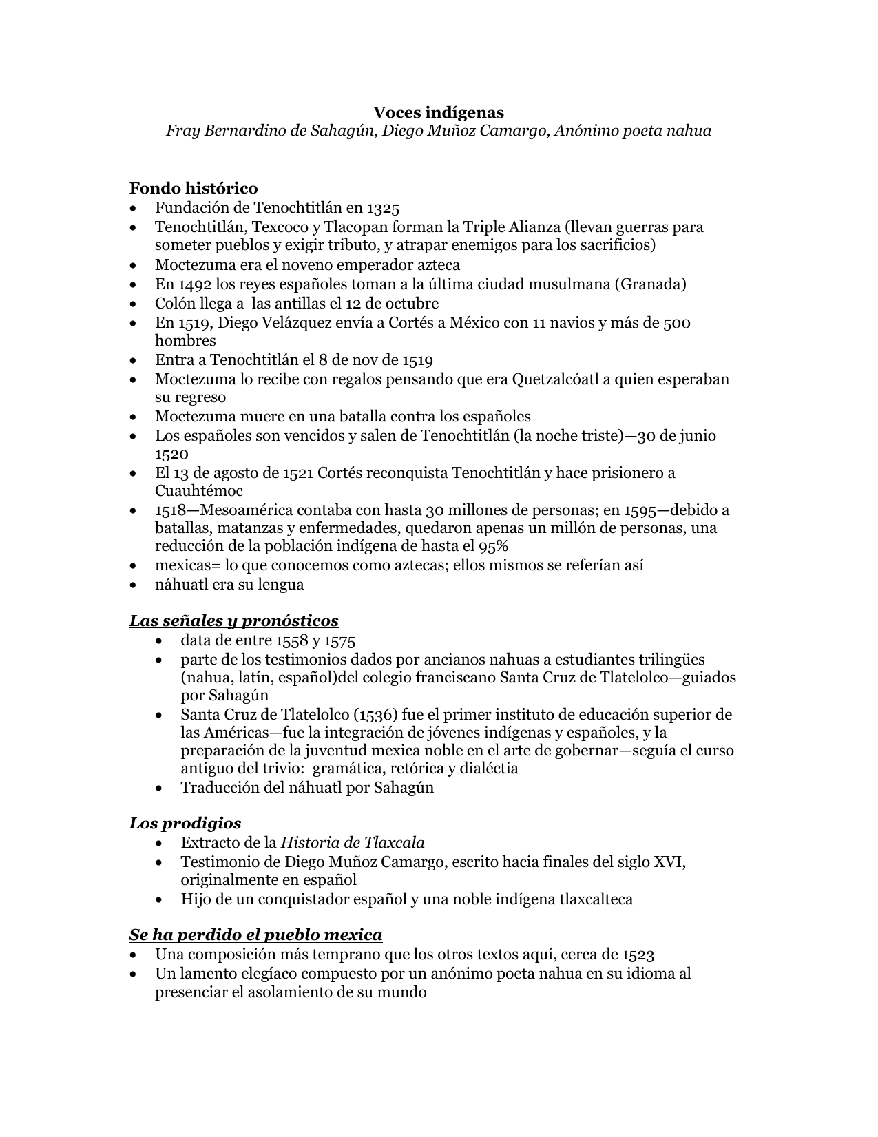 Voces Indigenas Fray Bernardino De Sahagun Diego Munoz