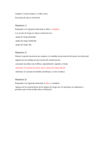 Unidad 12-Autor: Karina A. Collia Avila Screening de c&aacute;ncer