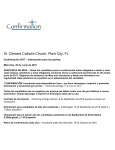 Sp. Conf. online 2017 - St. Clement Catholic Church