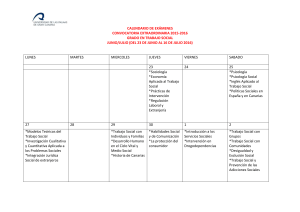 CALENDARIO DE EXÁMENES CONVOCATORIA