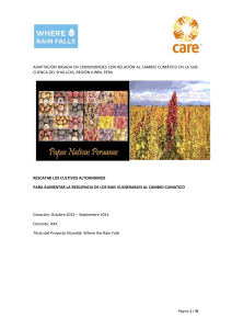 2. Cambio Climático en la región de Shullcas