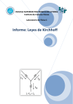 Informe: Leyes de Kirchhoff