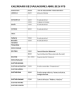 calendario de evaluaciones abril 2015 iv°b