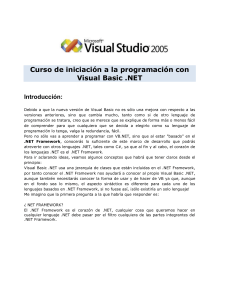 Curso de iniciación a la programación con Visual
