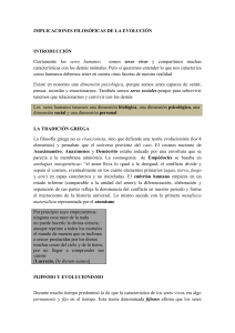 implicacionesfilosoficasde la evolucion