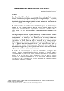 Vulnerabilidad al cambio climático - Asociación Latinoamericana de
