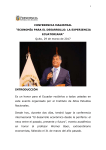 conferencia magistral - Presidencia de la República del Ecuador