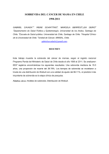 sobrevida del c&aacute;ncer de mama en chile 1990-2011