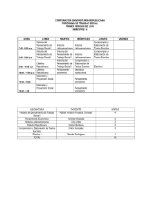 Horario-TSocial - Corporación Universitaria Republicana