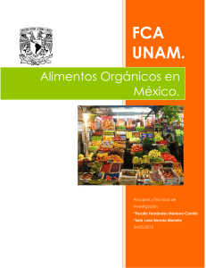 Alimentos Orgánicos en México. - Investigacion-2257-2012-2
