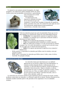 Propiedades de los minerales