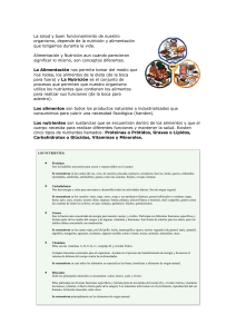 La salud y buen funcionamiento de nuestro organismo, depende de