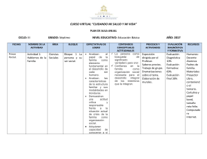 CURSO VIRTUAL &ldquo;CUIDANDO MI SALUD Y MI VIDA&rdquo; PLAN DE
