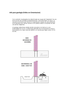 Info para geología (Fallos en Cimentacion)