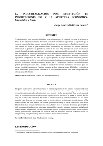 2. la industrialización por sustitución de importaciones isi