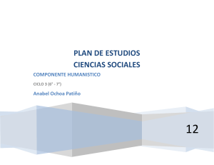 PLAN DE ESTUDIOS CIENCIAS SOCIALES