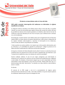 El aborto se toma debate sobre el virus del zika