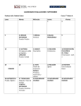 calendario evaluaciones septiembre