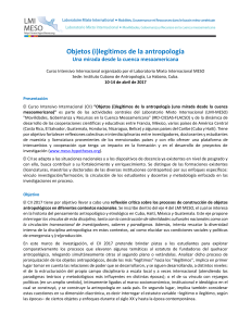 Objetos (i)legítimos de la antropología