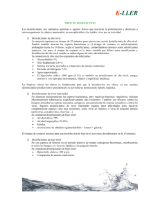 tipos de desinfecci&oacute;n