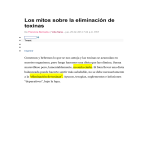 Los mitos sobre la eliminación de toxinas