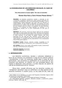 La exigibilidad de los derechos sociales. El caso de Colombia, por