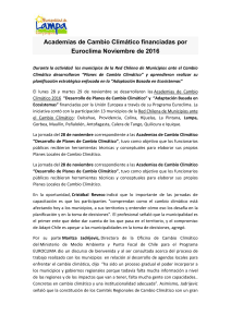 Academias de Cambio Climático financiadas por