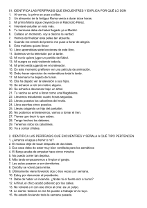 Ejercicios perífrasis verbales con clave