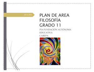 PLAN DE AREA FILOSOFÍA GRADO 11