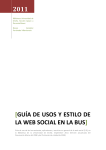 Guia de uso de la web social en la BUS 2011