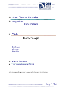 ACTIVIDAD N°2: ¿Qué es la biotecnología?