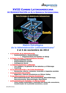 Disertantes del la XVIII Cumbre de Alta Gerencia