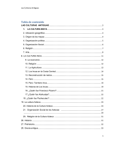 19. La cultura Azteca