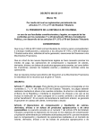 Decreto Número 660 de 10-03-2011. Presidencia de la