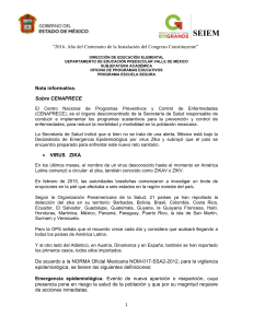 Nota Informativa CENAPRECE - Departamento de Educación