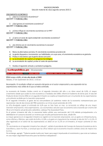 MACROECONOM&Iacute;A Soluci&oacute;n material de clase segunda semana
